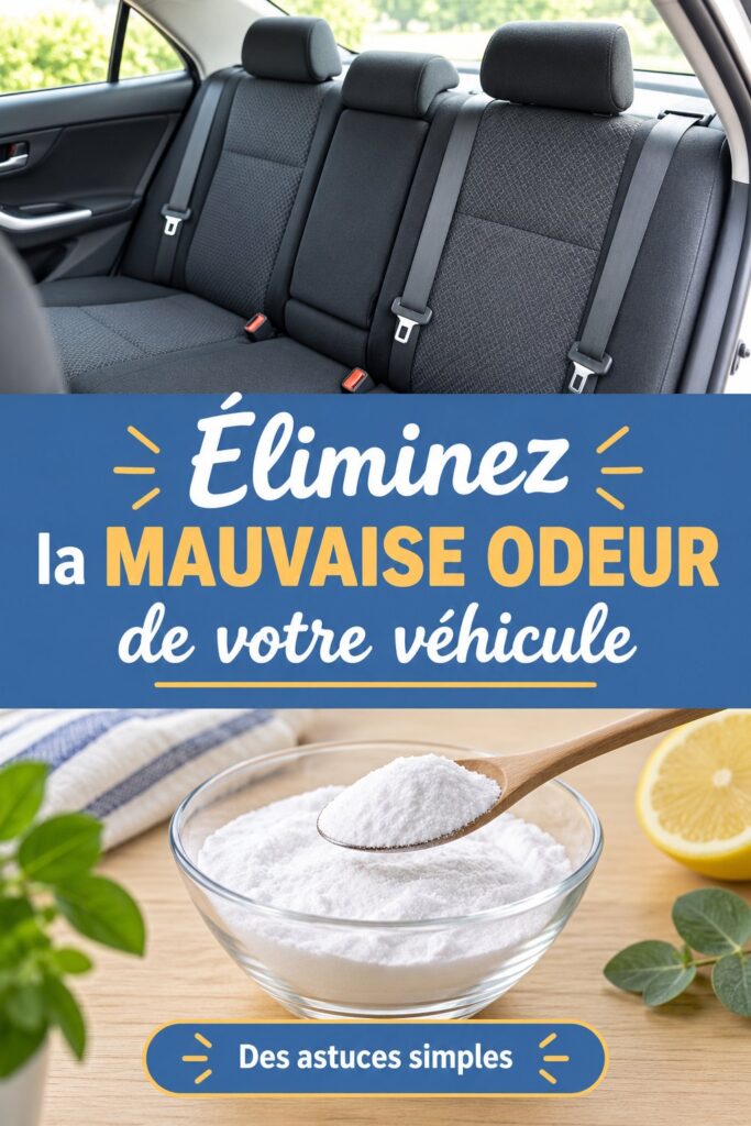 Intérieur de voiture propre avec un désodorisant naturel