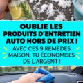 Une femme utilisant des produits naturels pour nettoyer sa voiture avec un sourire.