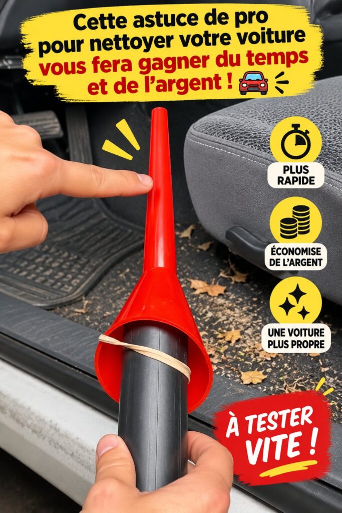 Une femme souriante nettoie sa voiture avec des accessoires pratiques pour un detailing réussi.