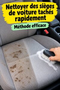 Sièges de voiture en tissu propre et bien entretenus dans un véhicule familial.