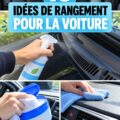 Intérieur d'une voiture bien organisée avec des accessoires de rangement pratiques