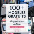 Patrons gratuits de rangement pour tissus, présentant diverses options colorées et pratiques.