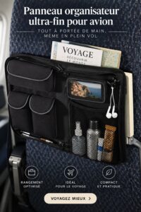 Panneau d'organiseur Magellan installé dans l'intérieur d'une voiture, optimisant le rangement.