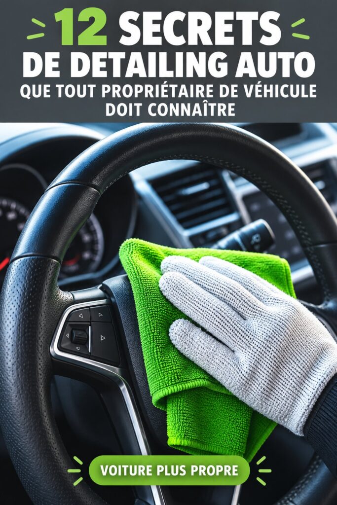 Voiture propre et brillante après un nettoyage soigneux