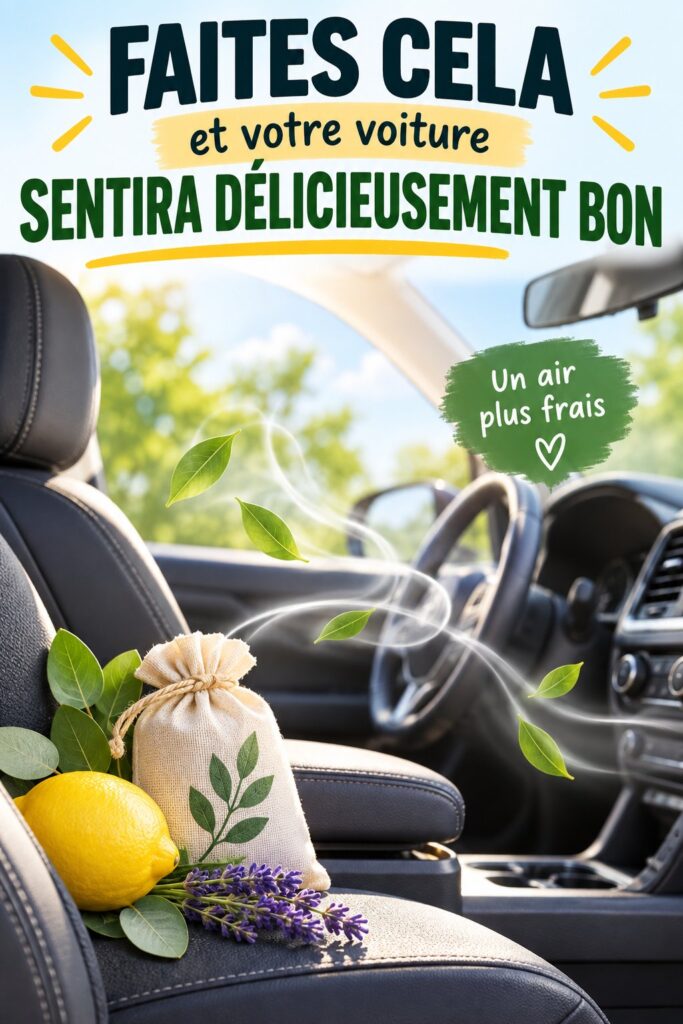 Une voiture propre et odorante grâce à des astuces simples