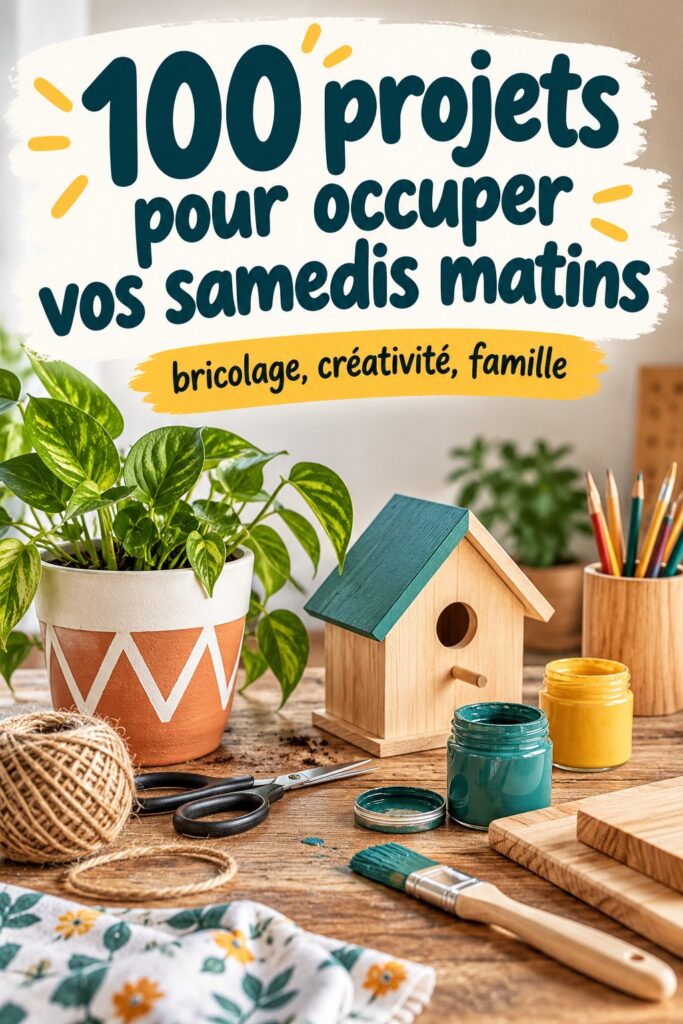 Projets de bricolage pour un samedi matin créatif