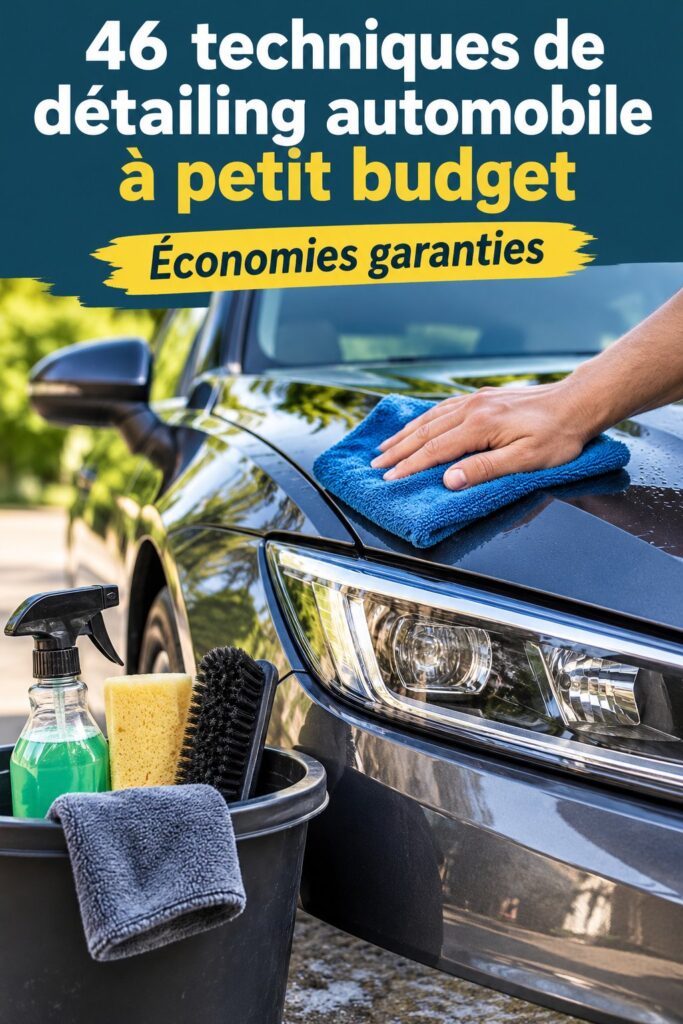 Aperçu d'une voiture bien entretenue après un detailing économique