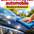 Une voiture propre et brillante exposée avec élégance, démontrant un éclat showroom.