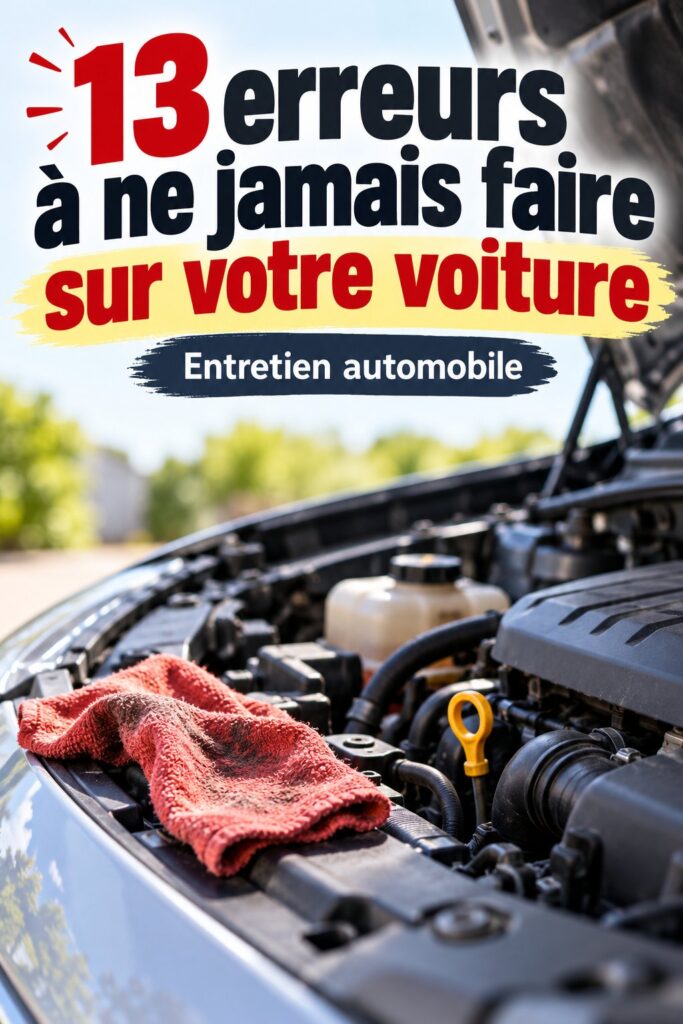 Une voiture propre et bien entretenue sur un parking ensoleillé