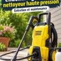 Un nettoyeur haute pression en action, montrant l'importance d'une utilisation correcte.