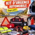 Kit d'urgence automobile avec accessoires pratiques pour la sécurité en route.