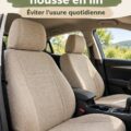 Housse en lin élégante protégeant des sièges de voiture