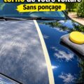 Un avant et après de la peinture de voiture restaurée