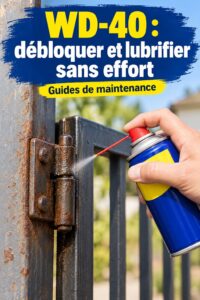 Bouteille de WD-40 à côté d'objets débloqués dans la maison